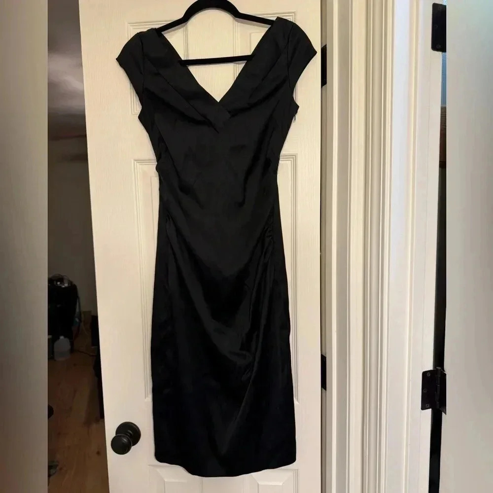 Maggie London Black Dress Size 6 - Picture 5 of 6